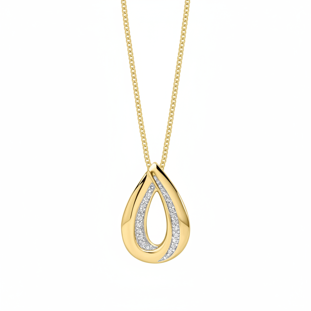 Origin | Diamond Teardrop Pendant