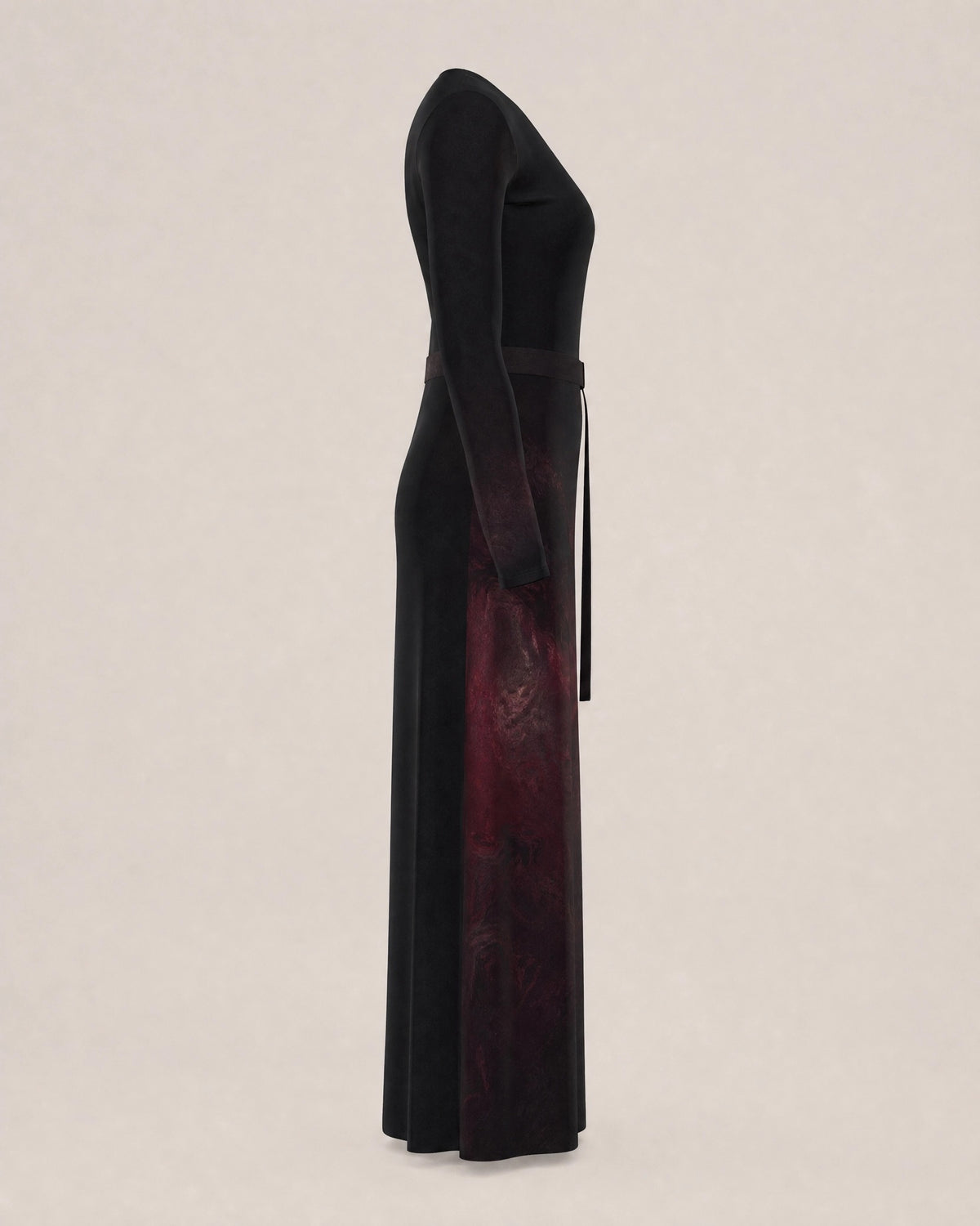 KROWN Wrap Dress | Crimson Nebula — Long