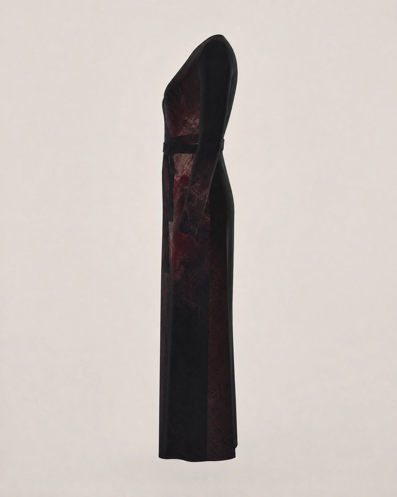 KROWN Wrap Dress | Crimson Nebula — Long