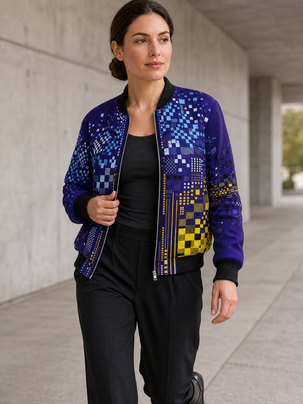 KROWN Ladies Bomber | Static Bloom — Winter 2027