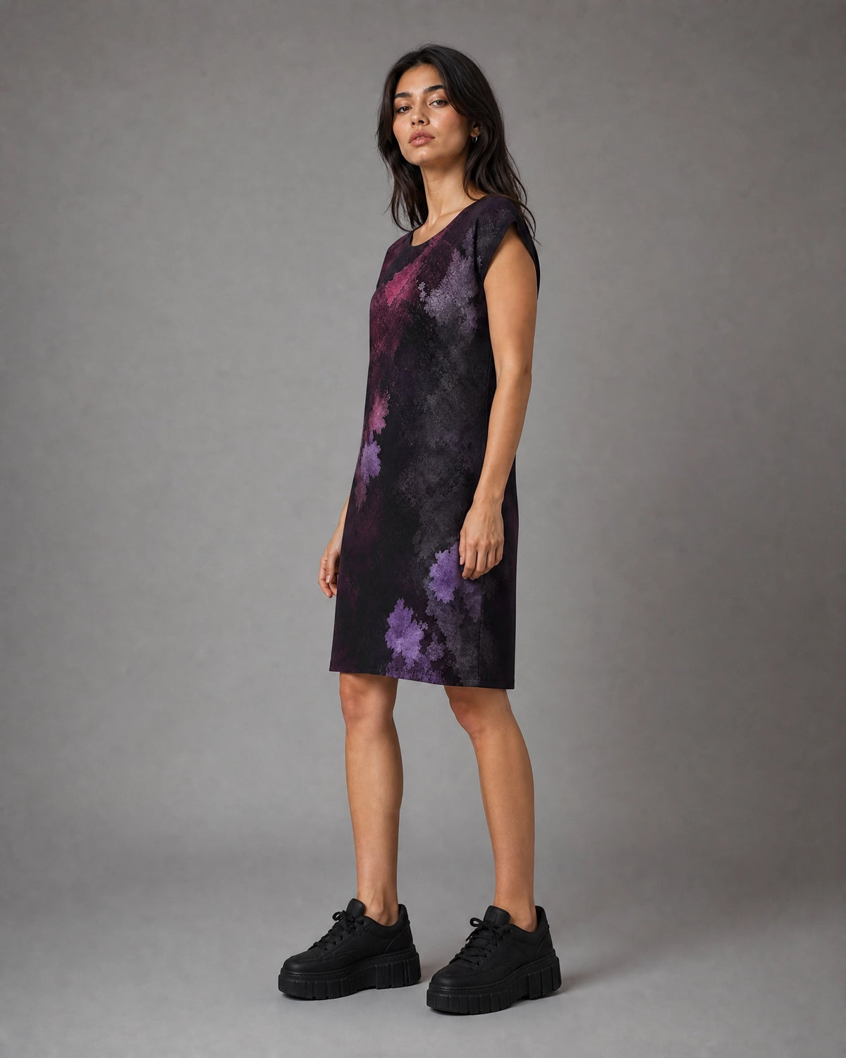 KROWN T-Shirt Dress | Night Transit — Dress Capsule