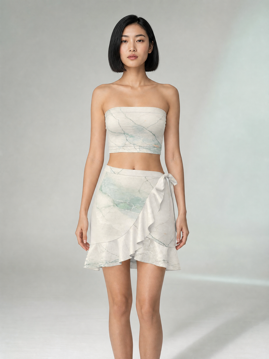 KROWN Flounce Skirt | Sea Glass Vein — Winter 2027