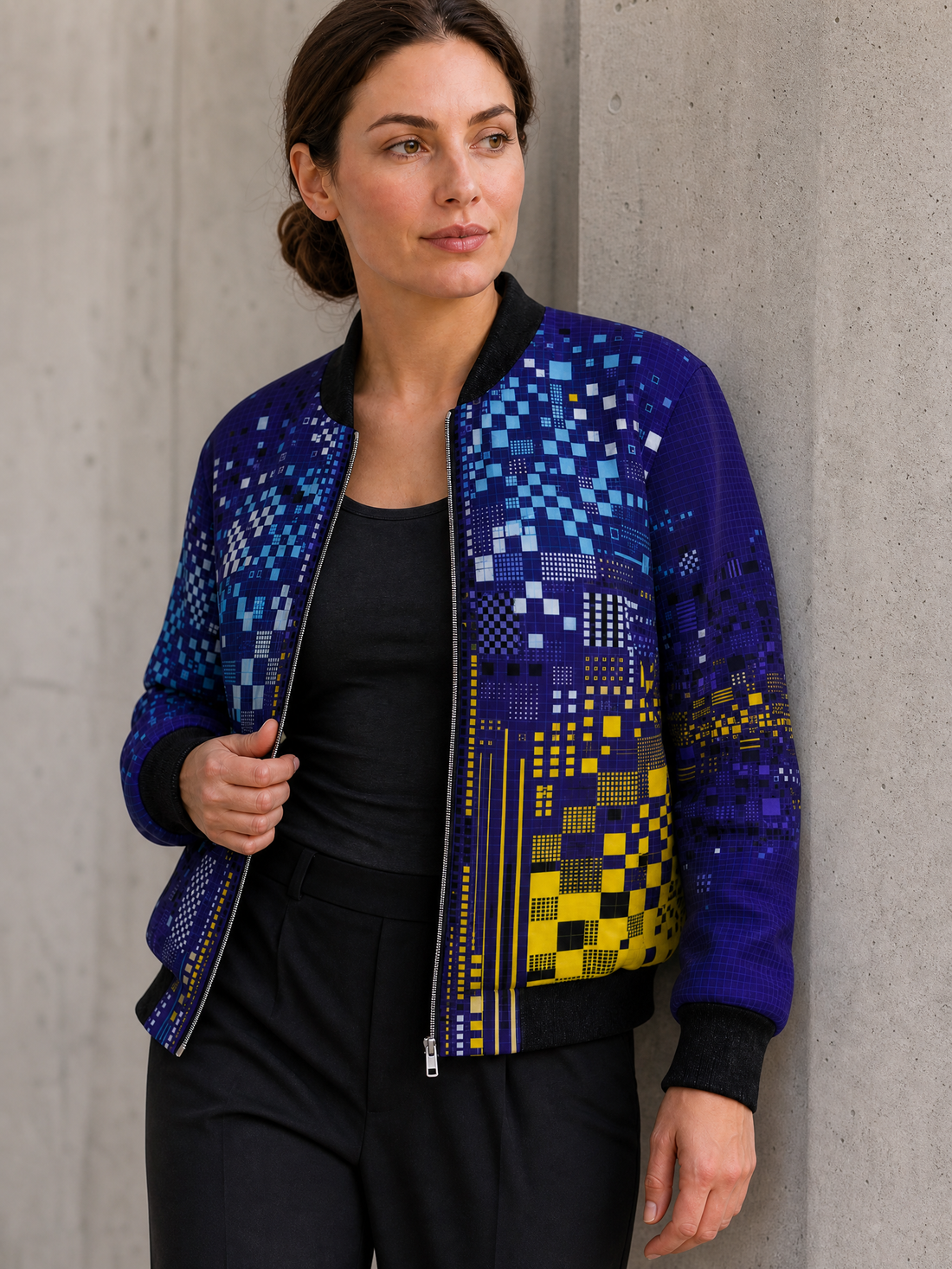 KROWN Ladies Bomber | Static Bloom — Winter 2027