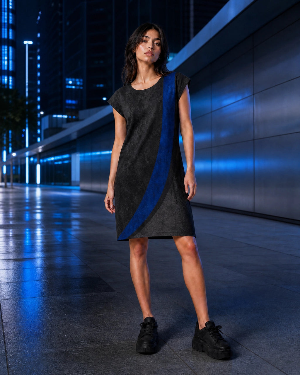 KROWN T-Shirt Dress | Oxidized Signal — Dress Capsule