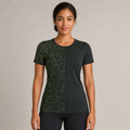 KROWN Damen Kurzarmshirt | Oliv Raster — Winter 2027