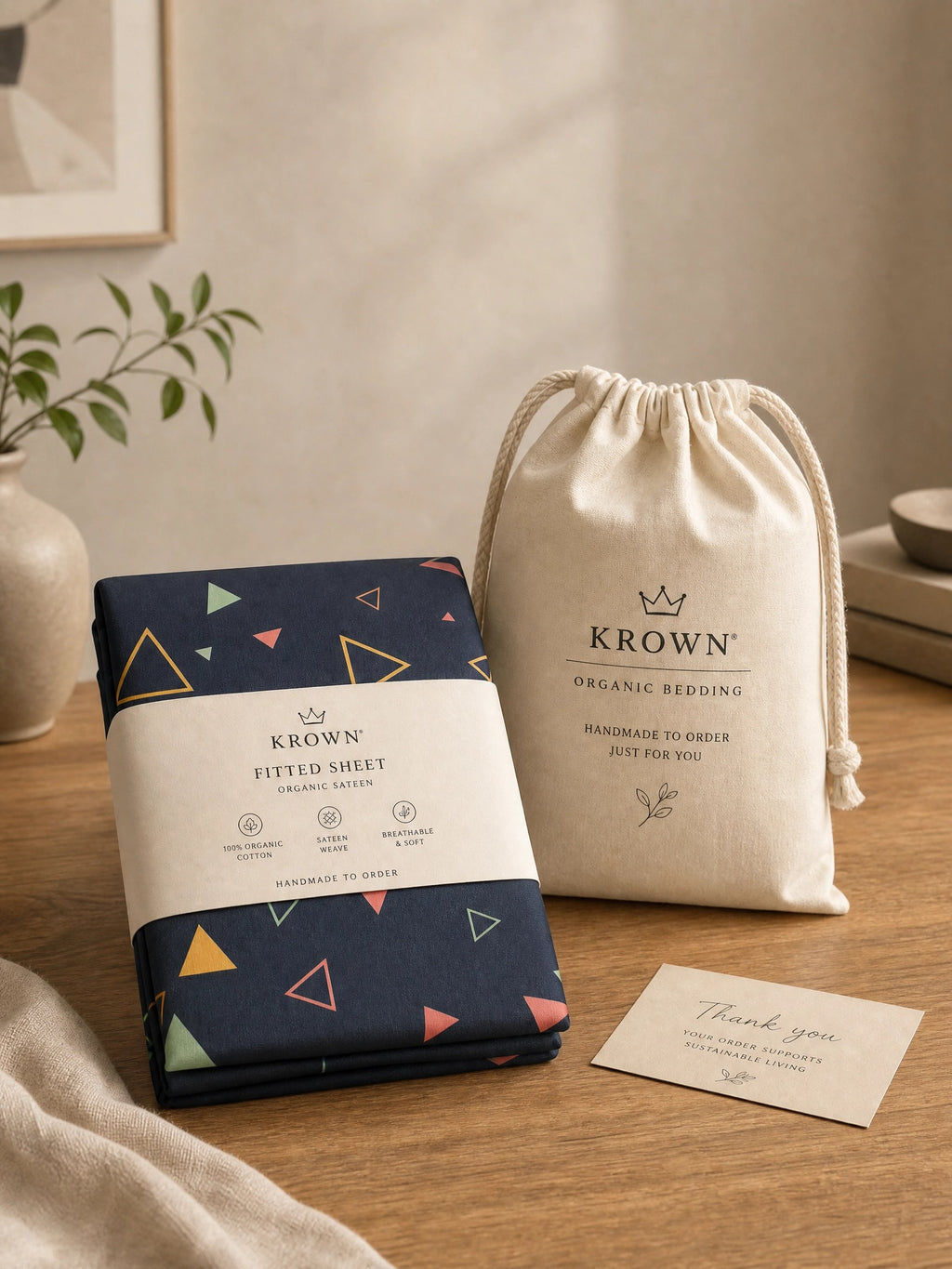 Eleven Years | Fitted Sheet · 100% Organic Cotton Sateen
