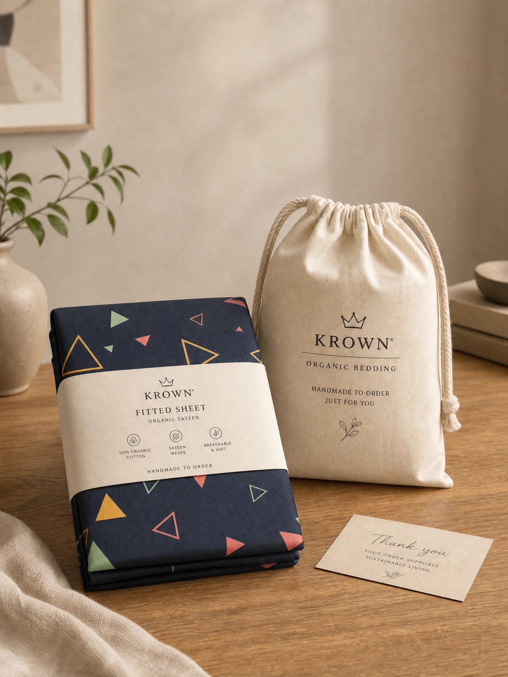 Eleven Years | Fitted Sheet · 100% Organic Cotton Sateen
