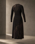 KROWN Wrap Dress | Dark Botanical — Archive
