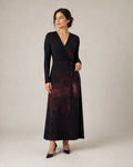 KROWN Wrap Dress | Crimson Nebula — Long