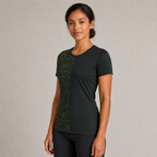 KROWN Damen Kurzarmshirt | Oliv Raster — Winter 2027