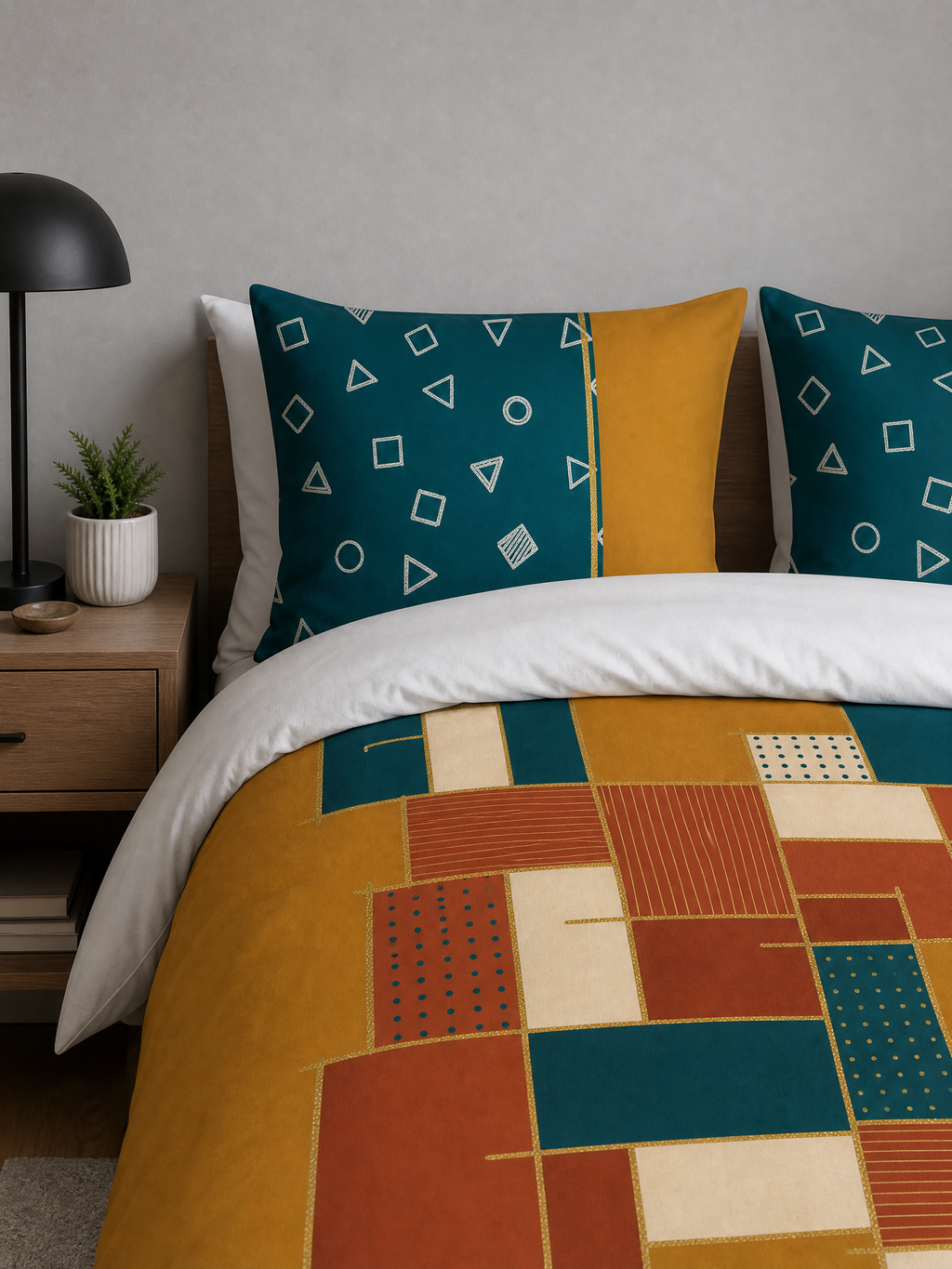 The Blocks | Duvet Set · 100% Organic Cotton Sateen