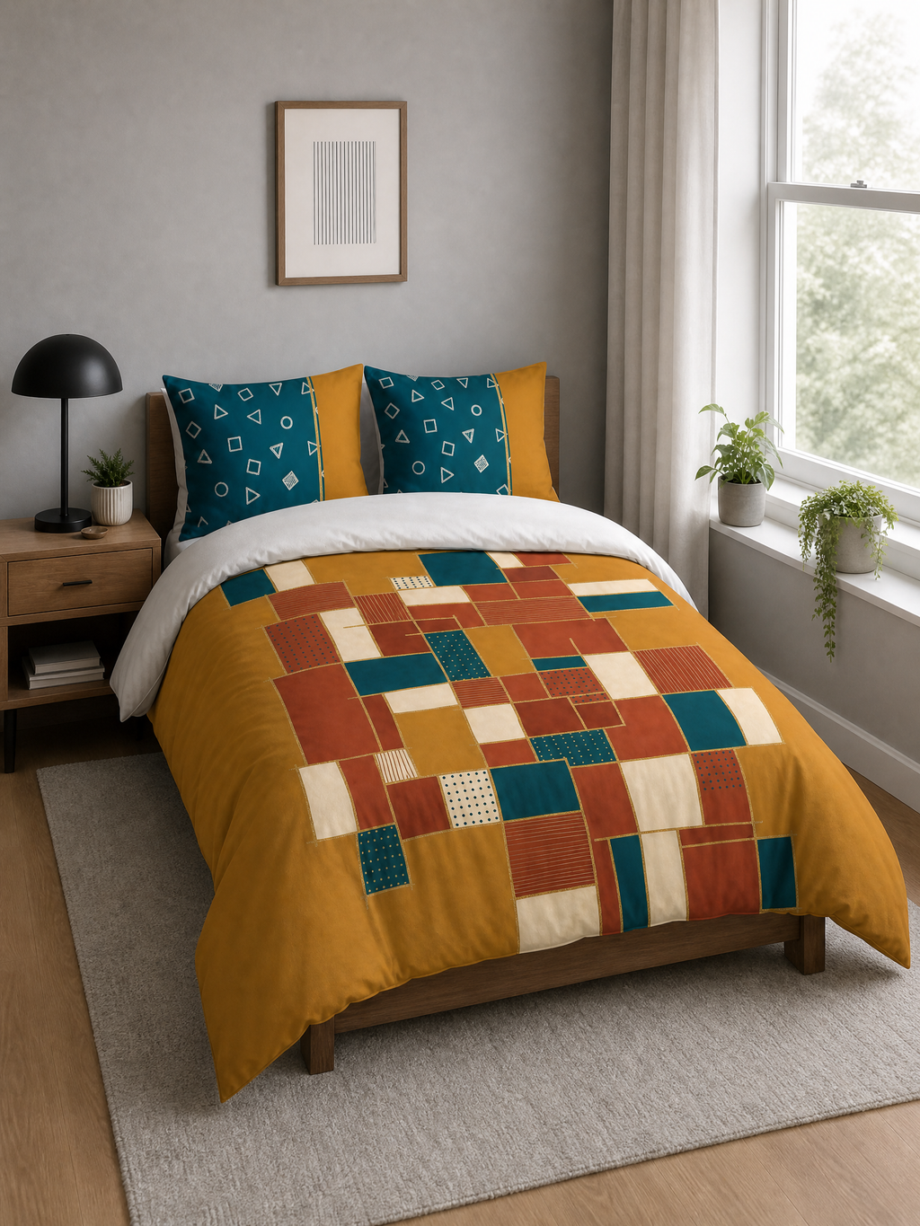The Blocks | Duvet Set · 100% Organic Cotton Sateen