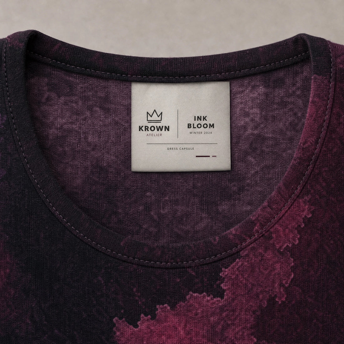 KROWN T-Shirt Dress | Night Transit — Dress Capsule