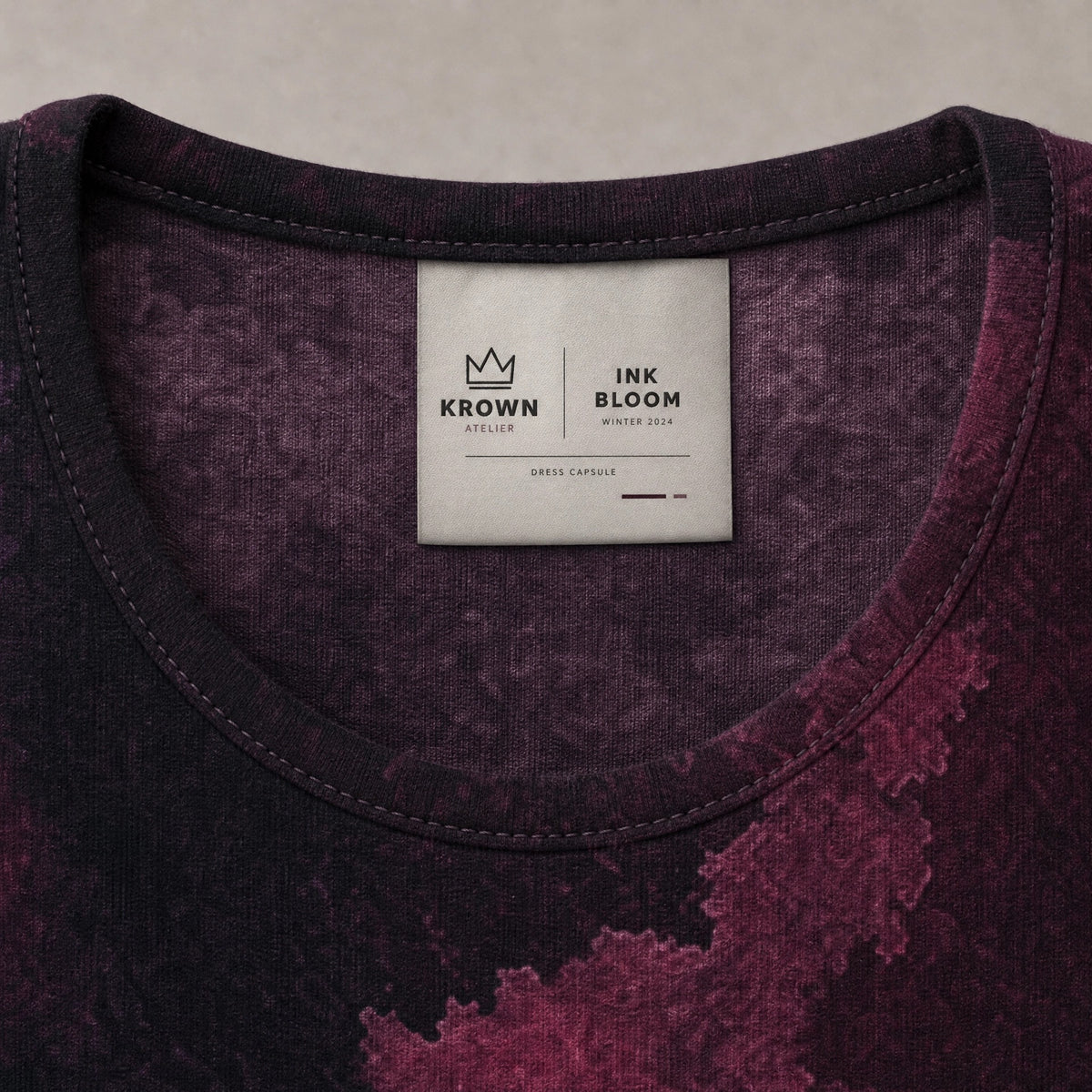 KROWN T-Shirt Dress | Night Transit — Dress Capsule