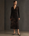 KROWN Wrap Dress | Dark Botanical — Archive