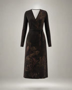 KROWN Wrap Dress | Dark Botanical — Archive