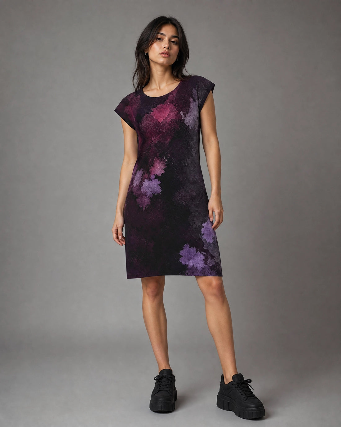 KROWN T-Shirt Dress | Night Transit — Dress Capsule