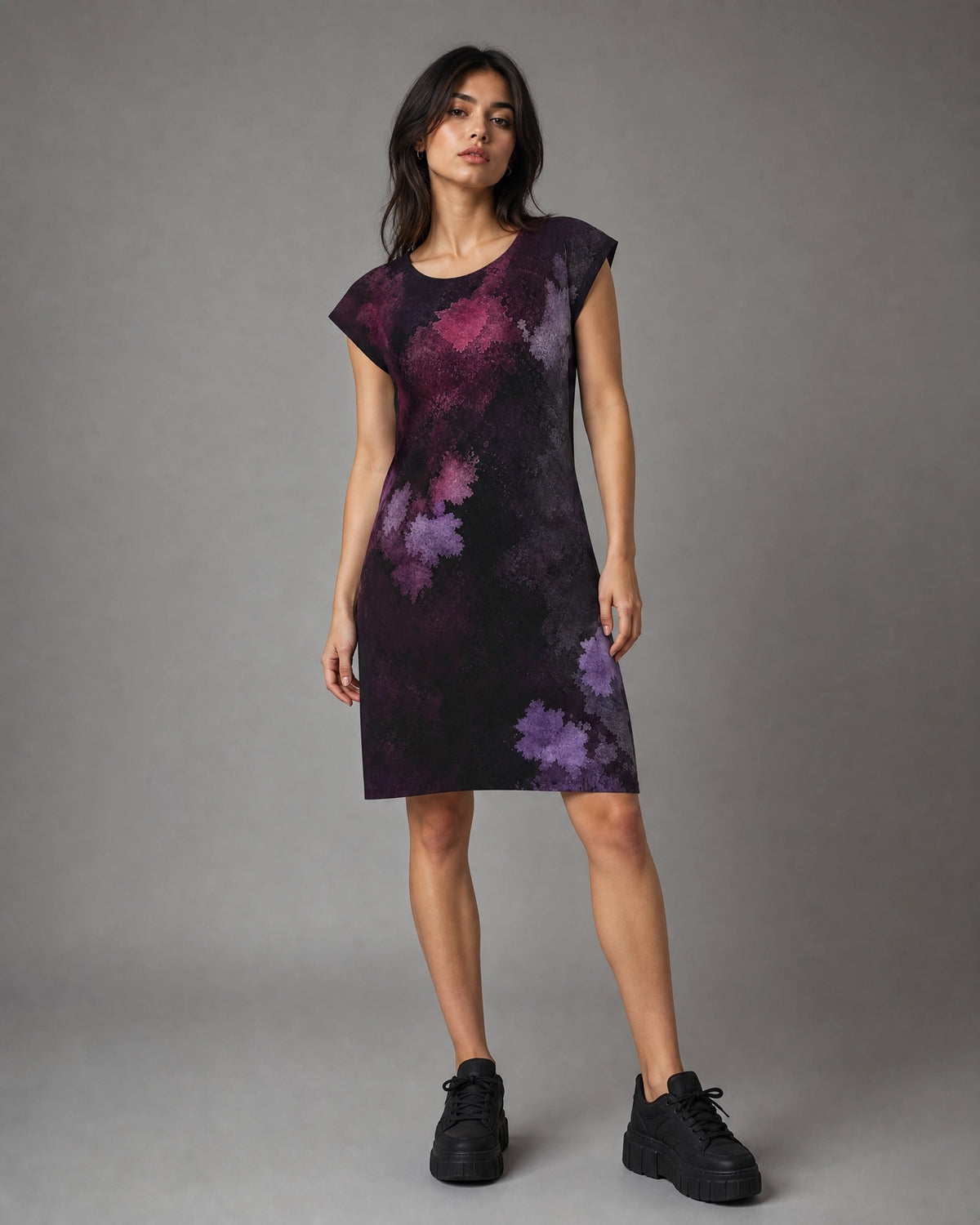 KROWN T-Shirt Dress | Night Transit — Dress Capsule