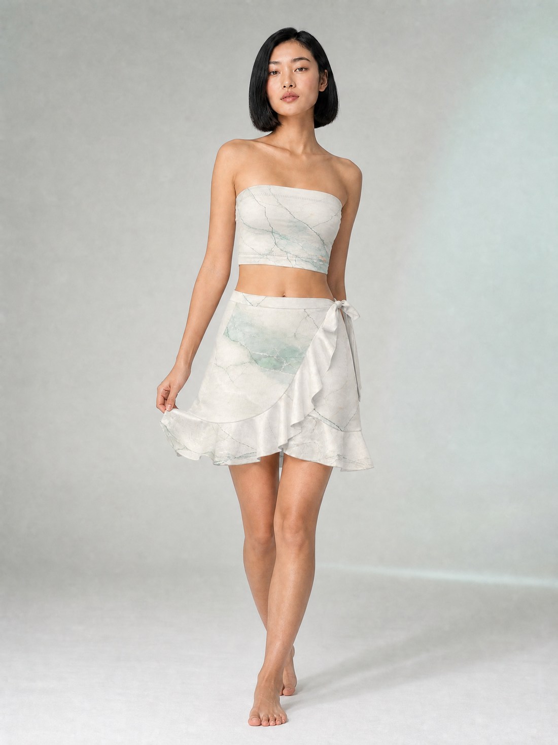 KROWN Flounce Skirt | Sea Glass Vein — Winter 2027