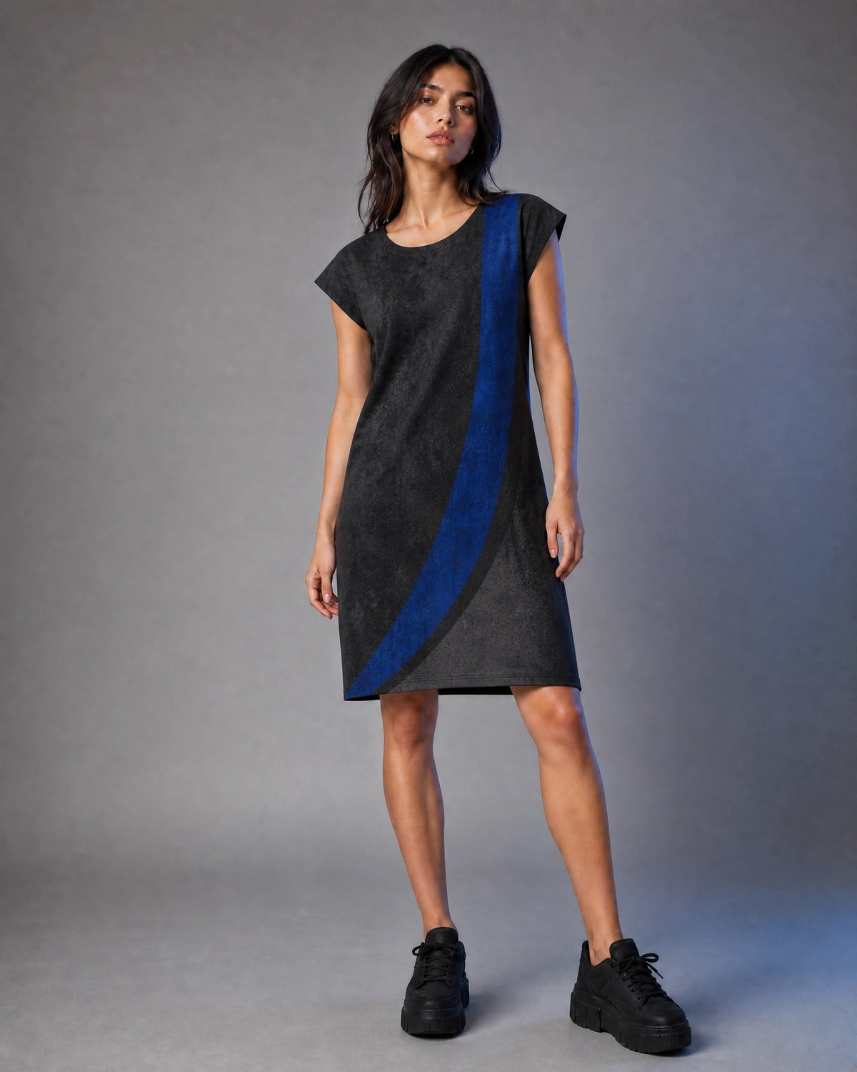 KROWN T-Shirt Dress | Oxidized Signal — Dress Capsule