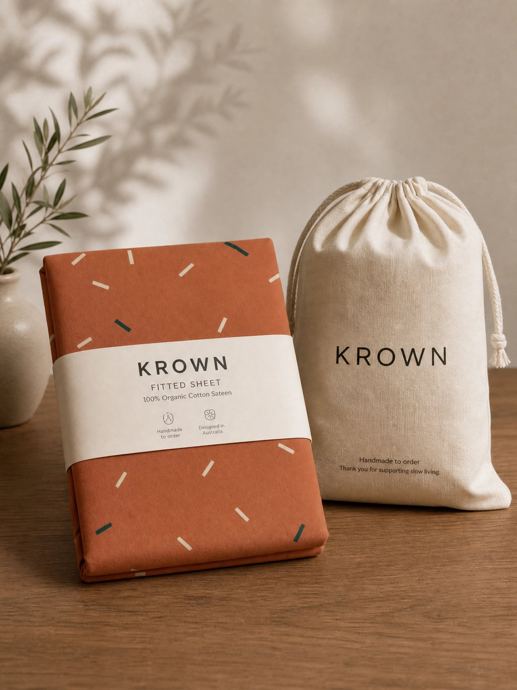 Open Count | Fitted Sheet · 100% Organic Cotton Sateen