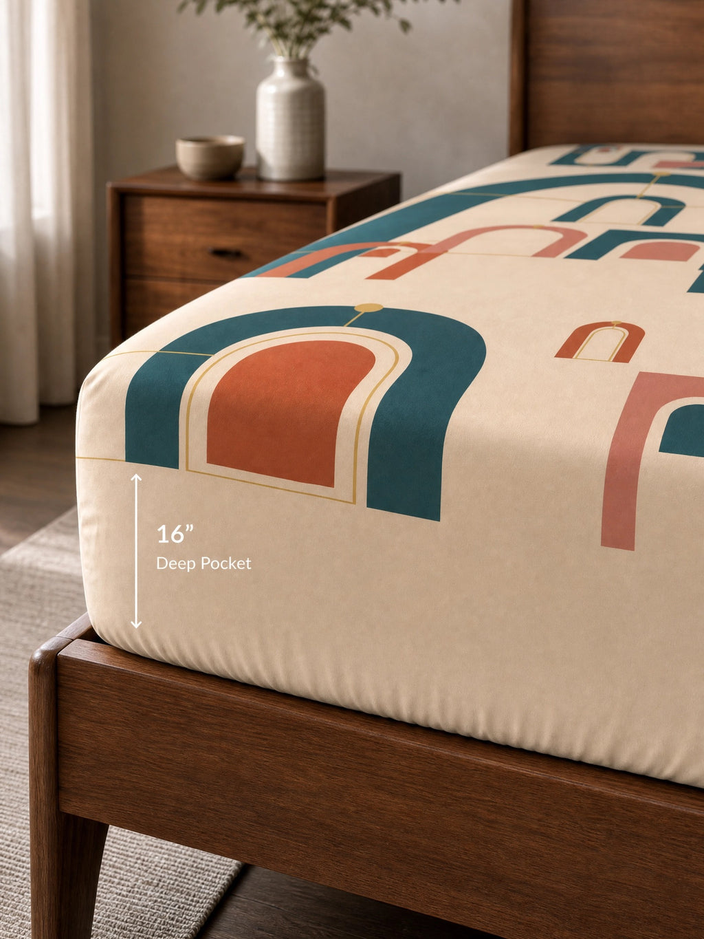 Every Arch | Fitted Sheet · 100% Organic Cotton Sateen