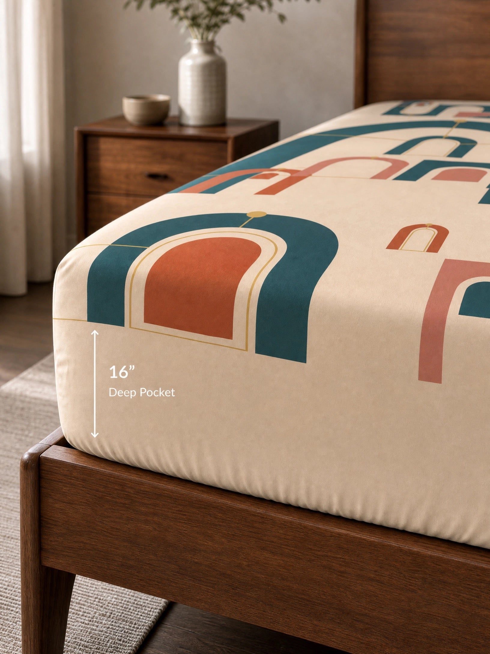 Every Arch | Fitted Sheet · 100% Organic Cotton Sateen