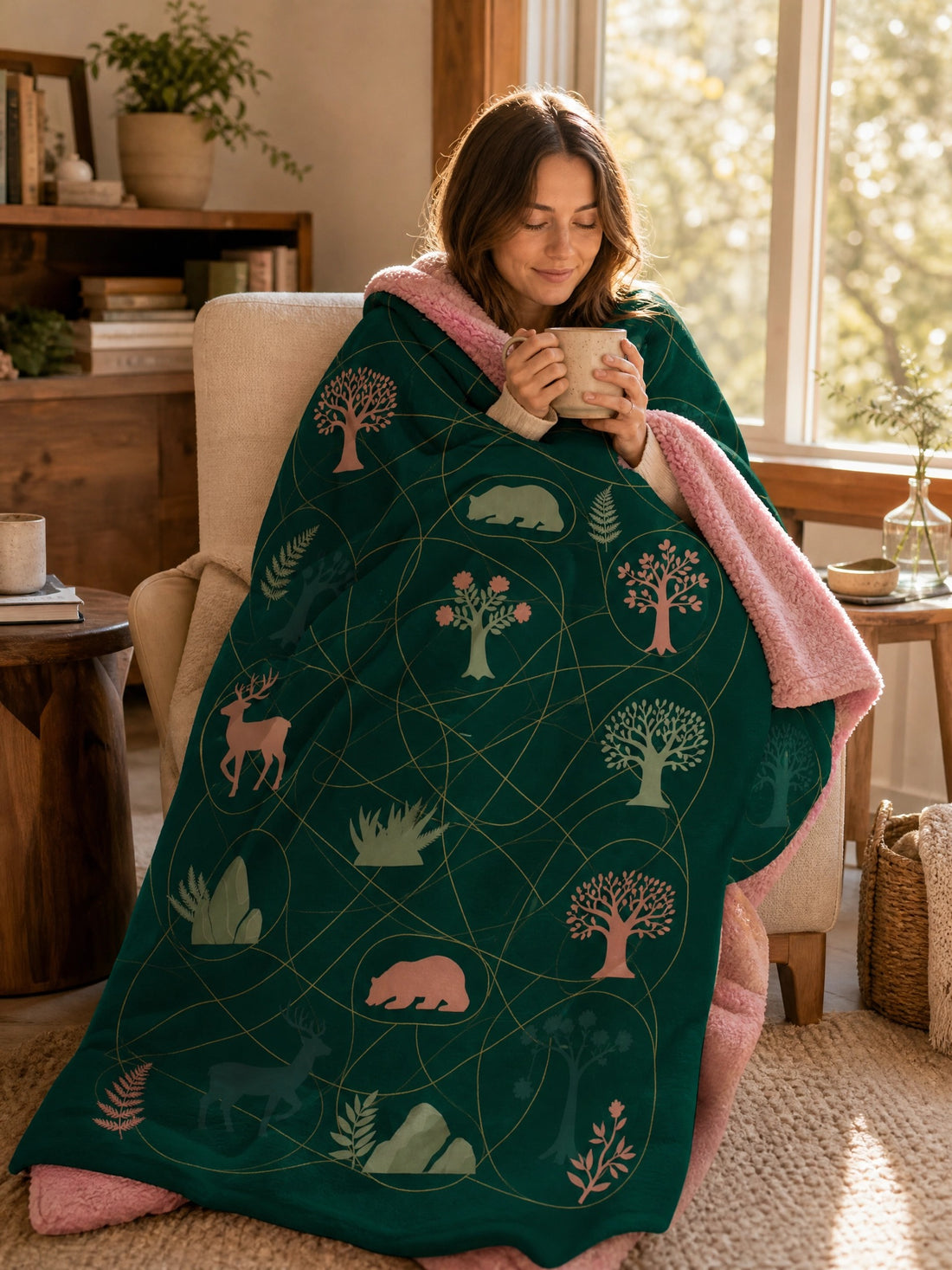 The Web | Sherpa Throw · Pink