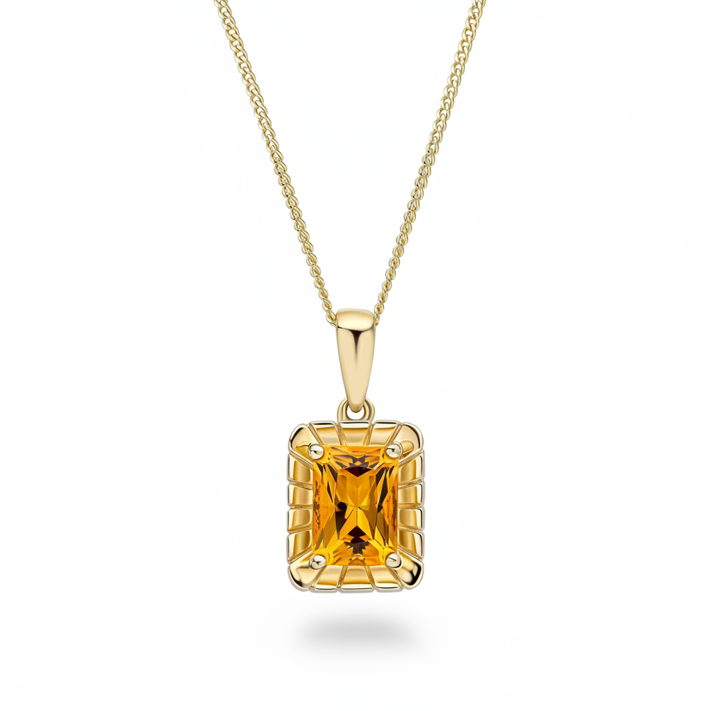 Solstice | Citrine Pendant