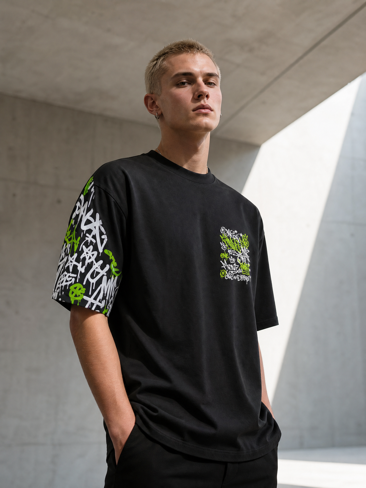 KROWN Field Print Tee | Cut-and-Sew All-Over