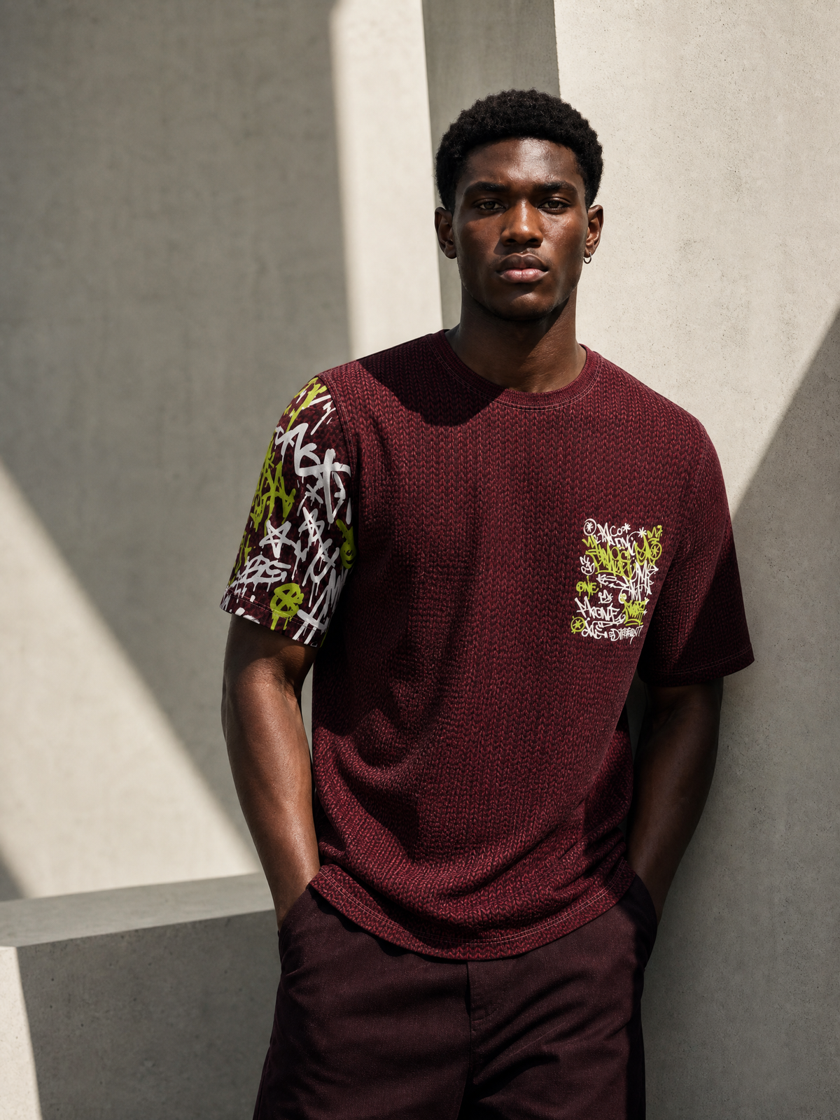 KROWN Field Print Tee | Cut-and-Sew All-Over