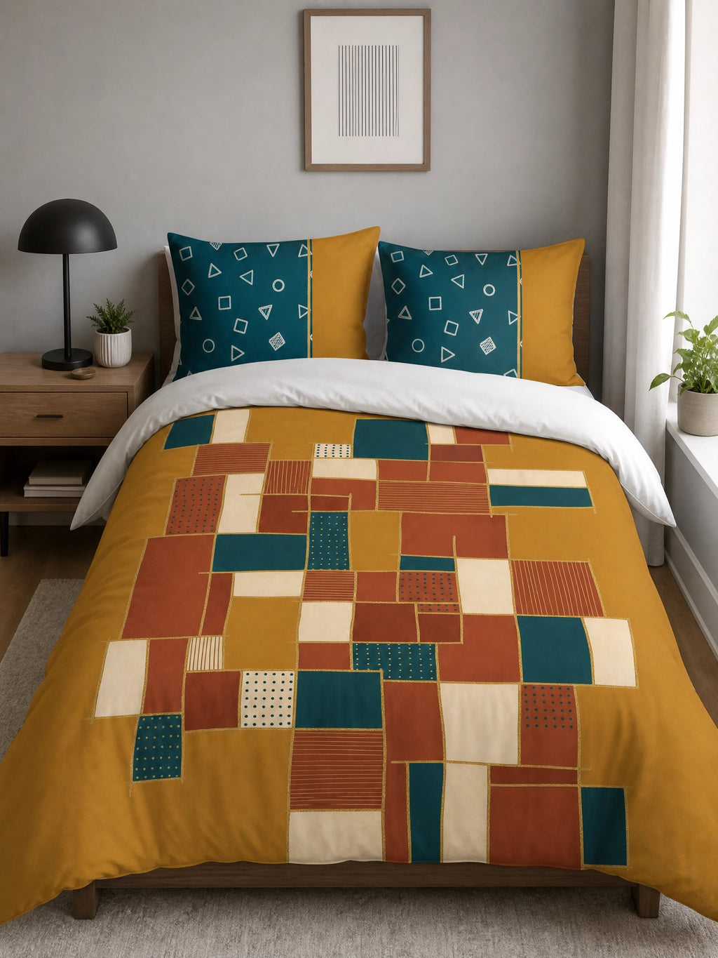 The Blocks | Duvet Set · 100% Organic Cotton Sateen
