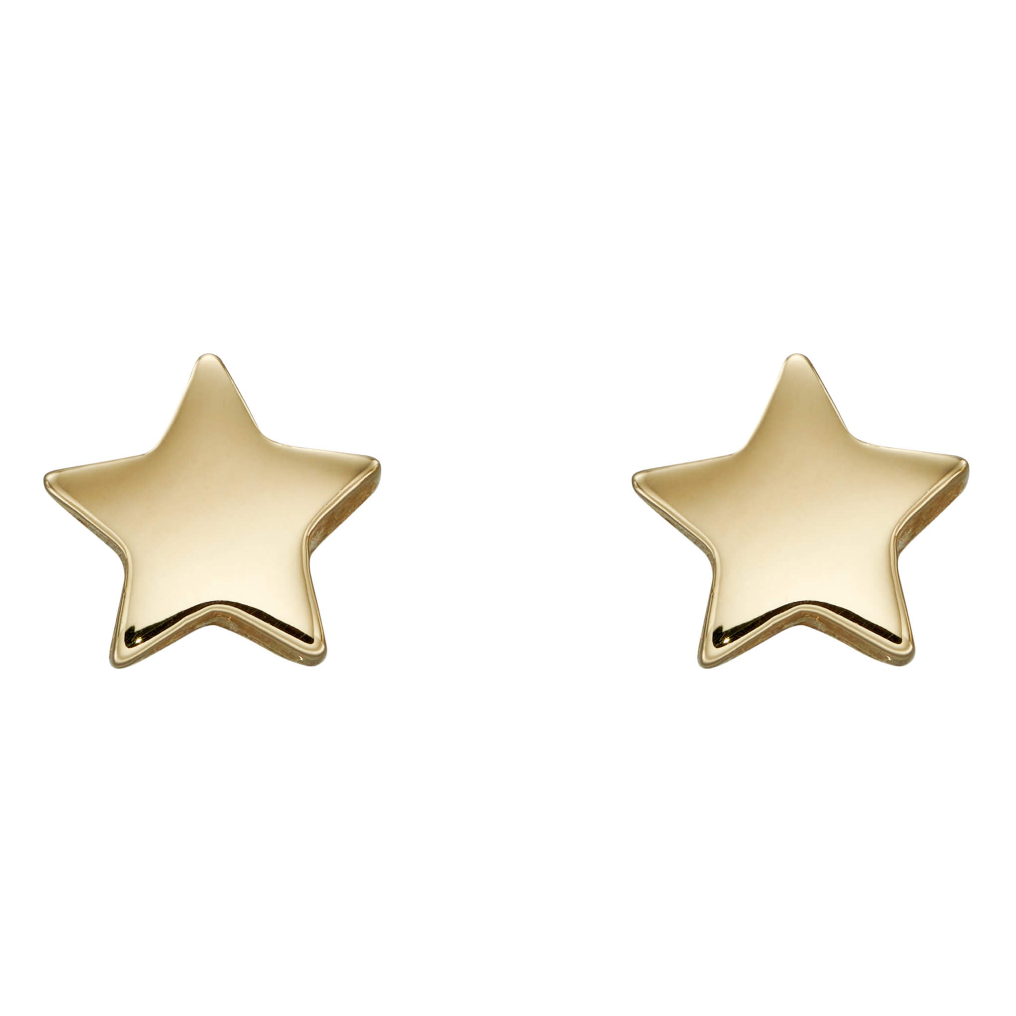 Gold Star Stud Earrings